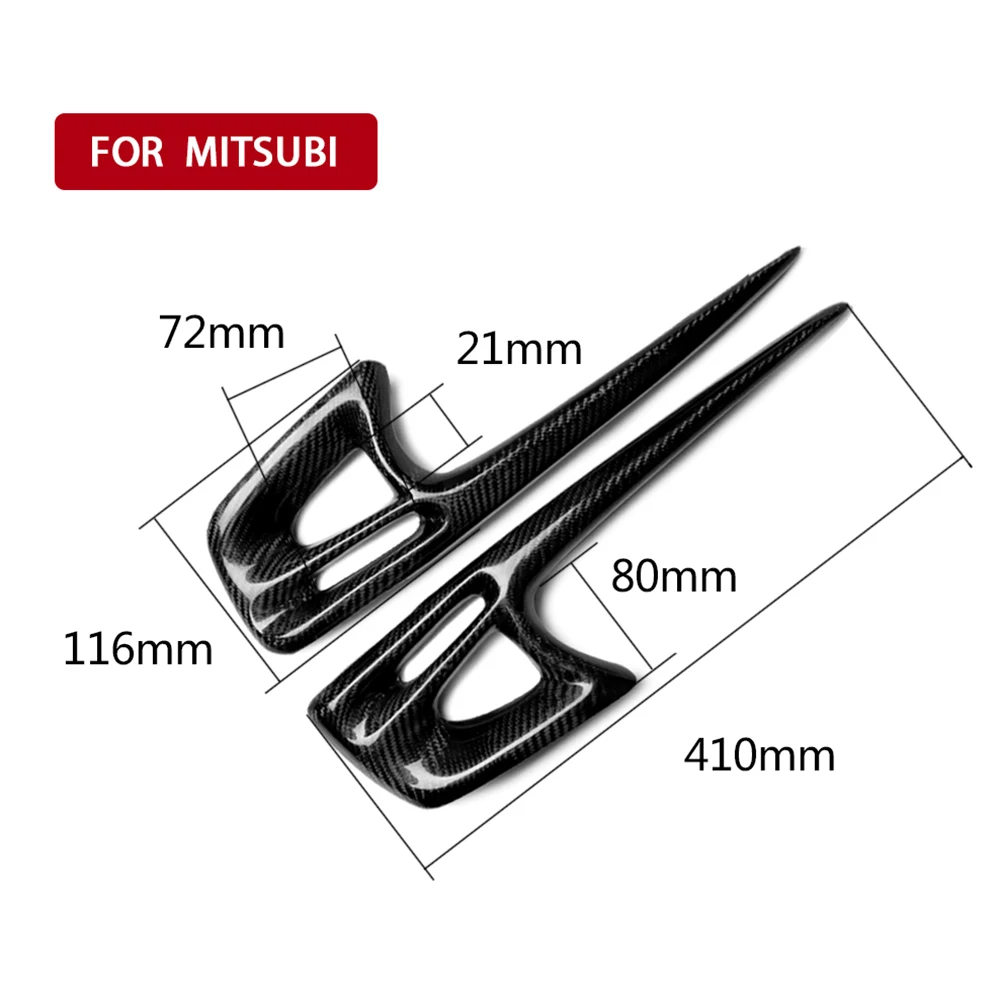 

Carbon Fiber Headlight Eyelids Headlamp Eyebrows Trim Decorative Stickers for Mitsubishi Lancer EVO Car Exterior Accessories