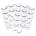 515 пар тренировочные накладные ресницы, накладные ресницы для наращивания, тренировочные ресницы, самоклеящиеся полоски для ресниц для начинающих