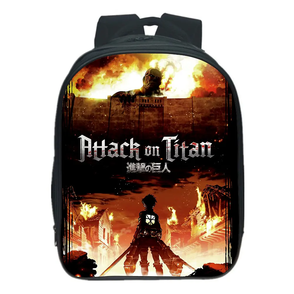 

Anime Attack On Titan Backpack Kids Boys Girls School Backpacks Teens Travel Rucksack Cartoon Casual Cosplay Knapsack