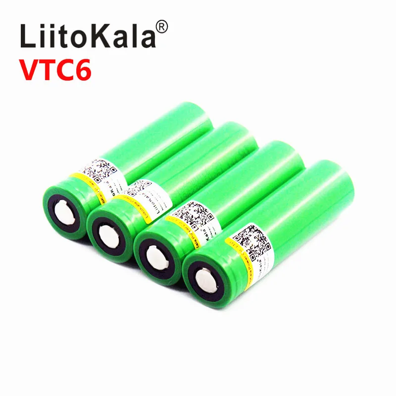 Литий-ионный аккумулятор Liitokala VTC6 3 7 в 3000 мАч 18650 30 А | Электроника