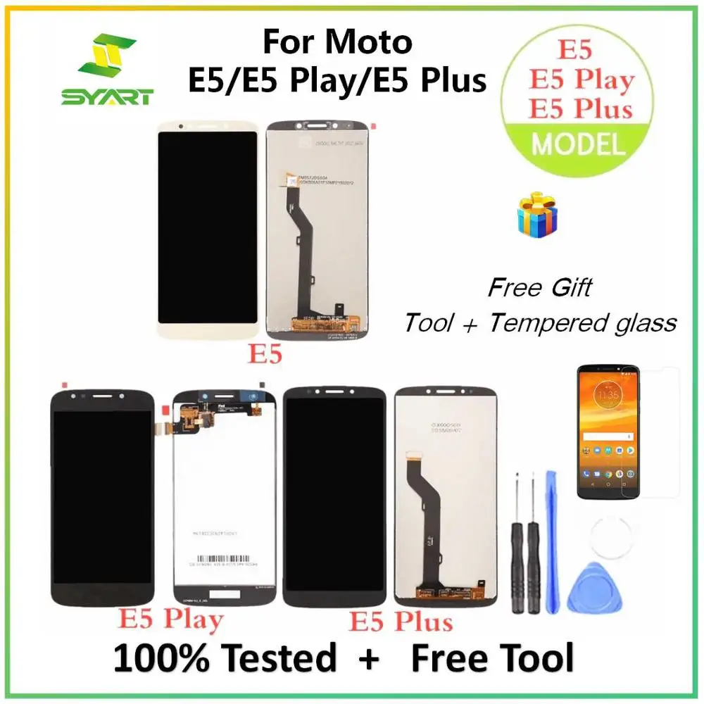 Для Motorola E5 Plus XT1924 ЖК дисплей сенсорный экран дигитайзер сборка запасные части для