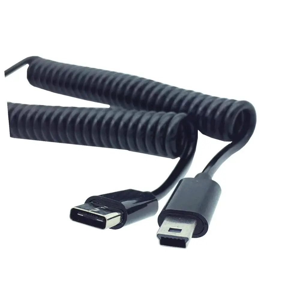 Спиральный обмотанный USB 3 1 C-TYPE разъем для micro/mini/type-c 5P Мужской адаптер кабель 0 м 3FT