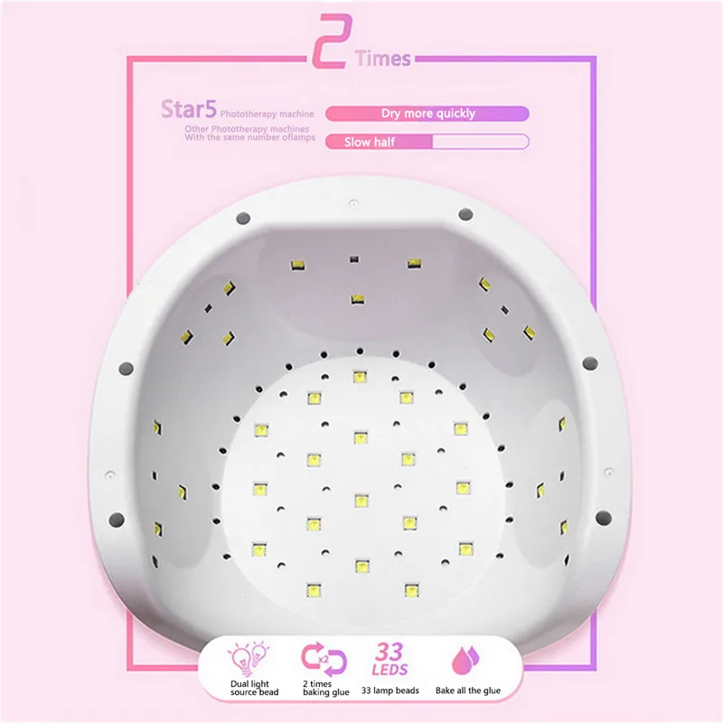 Star 5 66 Вт светодиодный/УФ-лампа Сушилка для ногтей инструмент дизайна быстрая