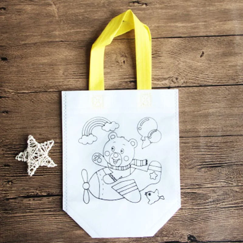 bear Saizhi DIY Рисование игрушки цветные граффити мешок ручной работы детей экологически чистый материал SZ3102 - Цвет: bear