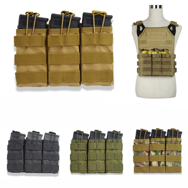 

Hunting Accessories 1000D Nylon Paintball Airsoft Pouch Single / Double / Triple MOLLE Magazine Pouch