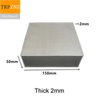 50x150 мм, толщина 2 мм, Прямоугольная алюминиевая трубка-профиль, 6063 алюминиевая квадратная труба, алюминиевый профиль для украшения