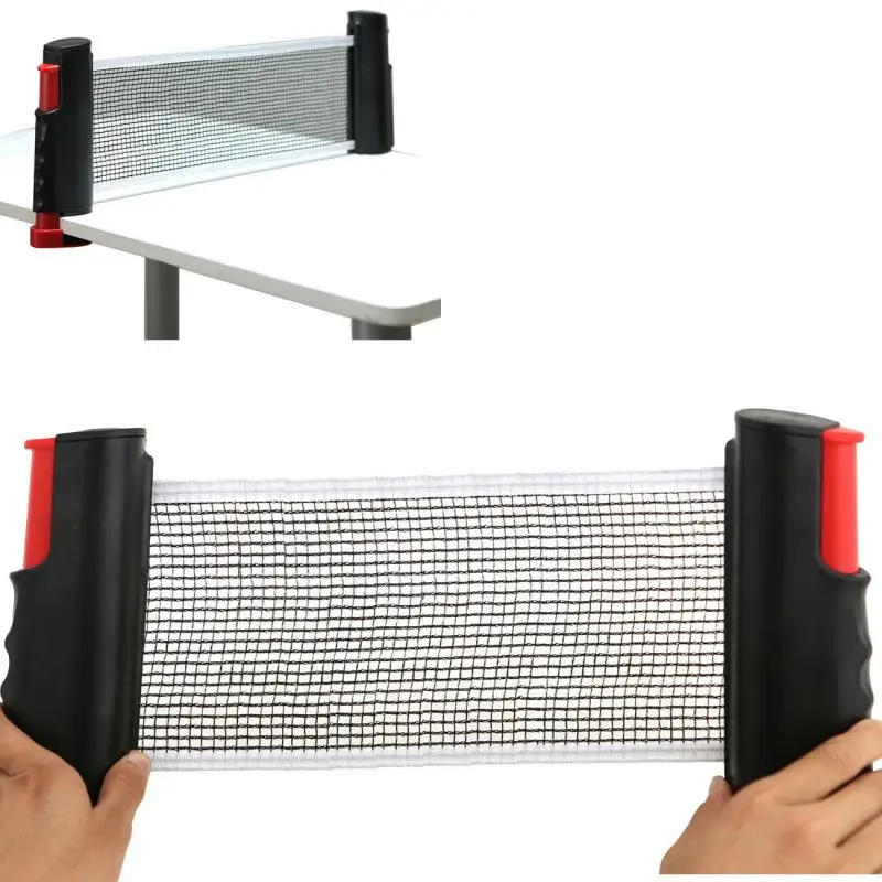 

New Non Slip Table Tennis Net Stand Firm Clamp Hand-Pull Freely Retractable Net Rack Sport Supplies Grid Gym Portable Universal