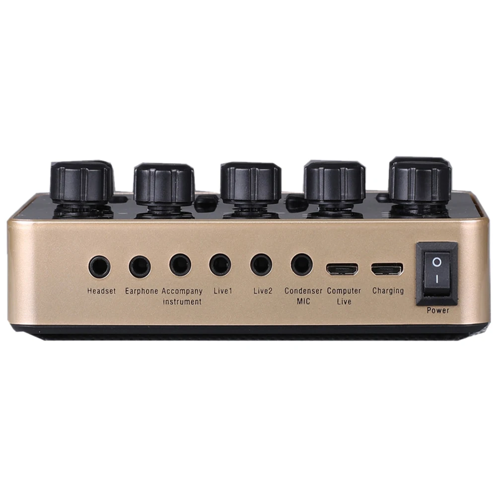 Компьютерная аудио прямая трансляция Гарнитура 3D пение звуковая карта смеситель