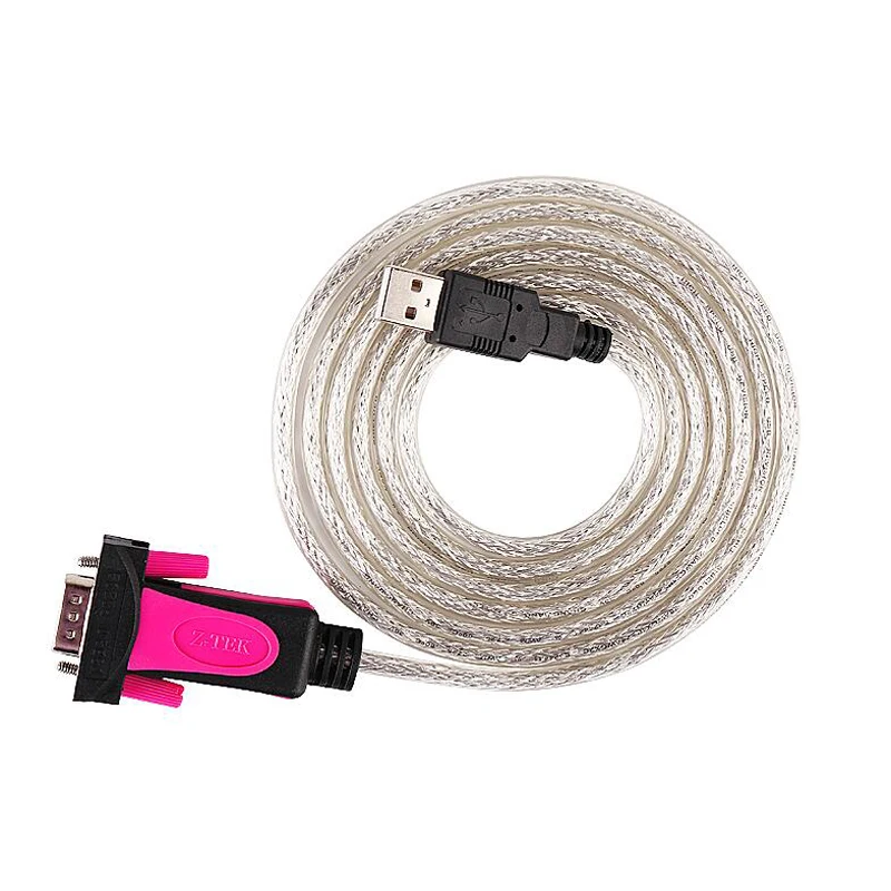 

5pcs/lot Z-TEK ZE533C FTDI chipset USB to serial RS232 DB-9 RS-232 adapter/converter cable win8/win7/10