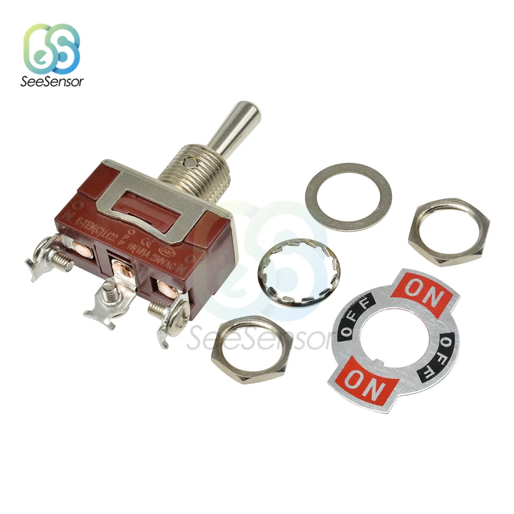 Миниатюрный переключатель с двумя/3/4/6/9 контактами 250 В 16 А ВКЛ./ВЫКЛ./ВКЛ./ВЫКЛ.-на