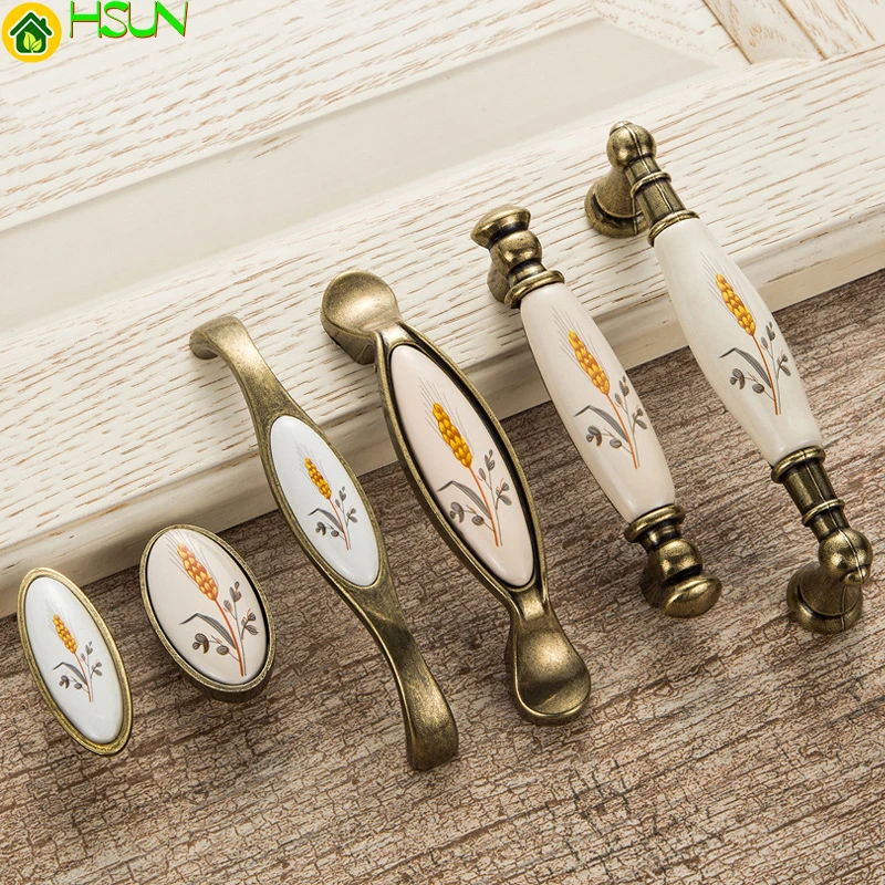 

High Quality Creative Retro Furniture Handles Drawer Cabinet Pulls Knobs Dresser Door Handle Knob CZ-0214