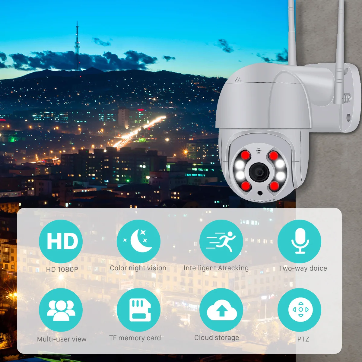 

IP- Wi-Fi 4- , 1080P