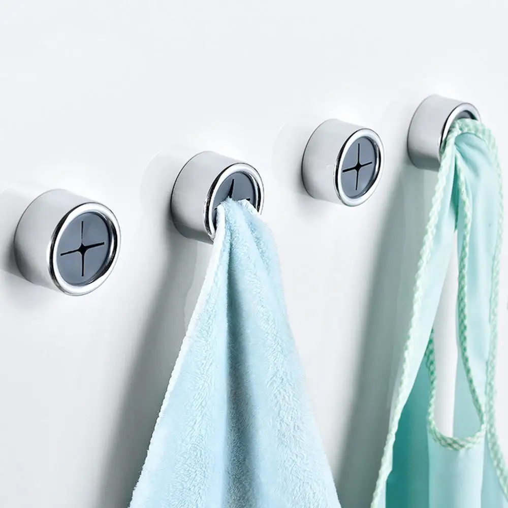 

3pcs Self-Adhesive Wall Hook Wall Mounted Cloth Tea Towel Rack Push Holder Bathroom Storage Hook Kitchen Towel Hanger