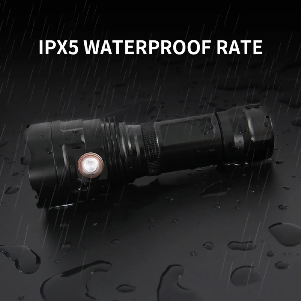 10000LM xhp90 светодиодный фонарик 6 режимов охотничий фонарь USB Перезаряжаемый факел