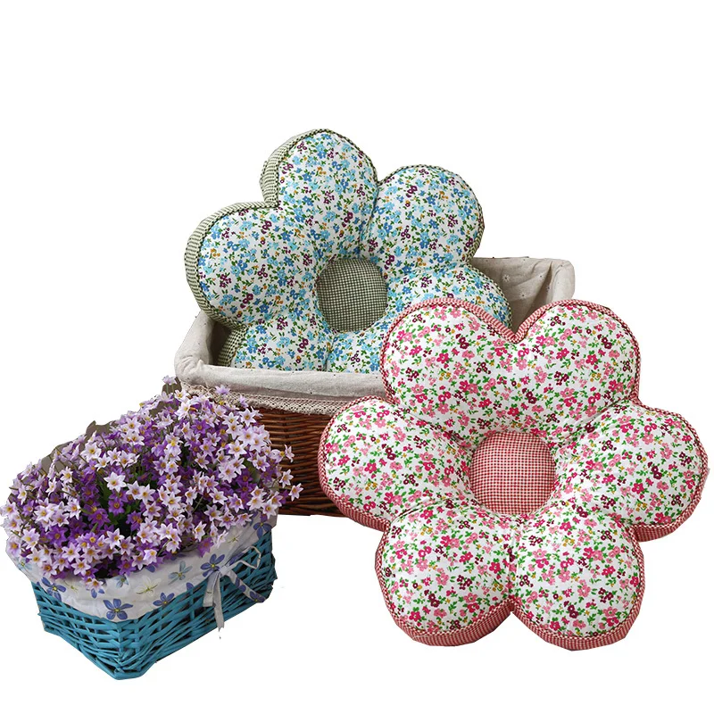 Креативные объемные подушки на сиденье с цветами толстый коврик для сиденья