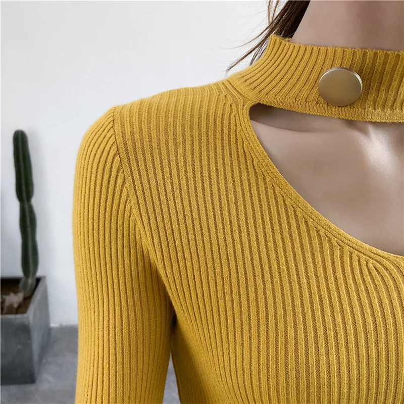 

Pullovers Women Plus Velvet Thicker Knitting V-Neck Solid Colour Womens Long Sleeve Korean Style Simple Pullover All-match Tops