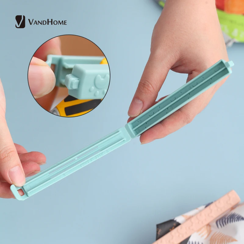 VandHome 12Pcs/set Plastic Package Sealer Clip Snack Food Storage Bag Clips Kitchen Tool Convenience Sealing Clamp | Дом и сад