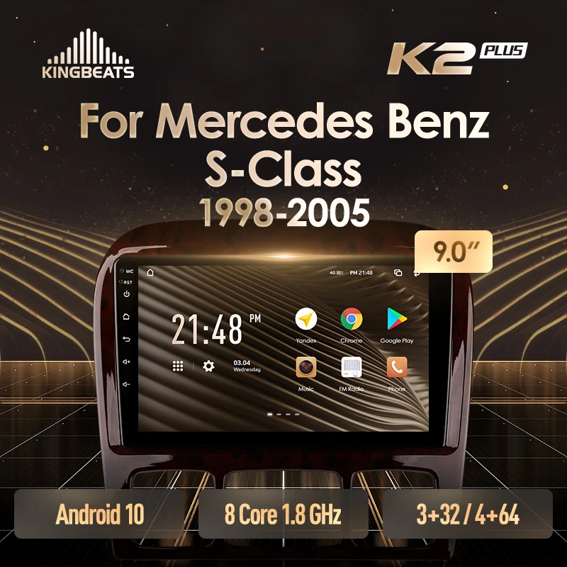 KingBeats штатное головное устройство For Mercedes Benz S-Class S Class W220 VV220 1998 - 2005 автомагнитола