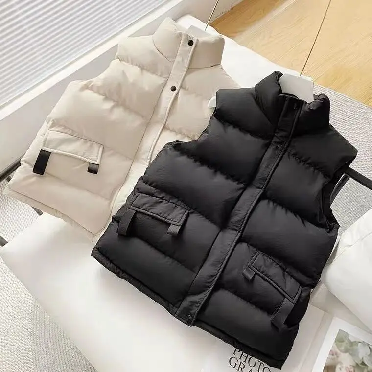 

Women Winter Warm Cotton Padded Puffer Vests Sleeveless Parkas Jacket