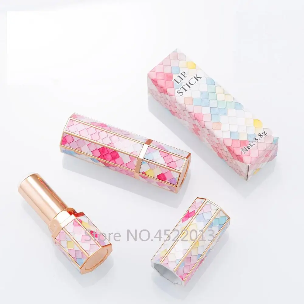 10/30/50 шт Радуга октаэдр пустой тюбик губной помады 12 1 мм бальзам для губ контейнер