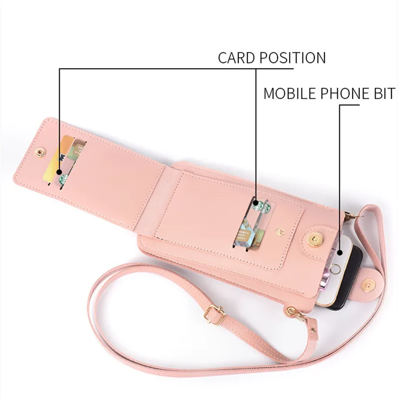 

New Mobile Phone Bag Wallet Ladies Korean Version Single Shoulder Messenger Mini Bag Wallet Ladies Long Multi-card Wallet