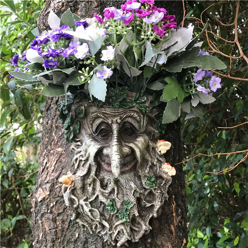 Уличная декоративная смола статуэтка подвеска в виде дерева скульптура для дома