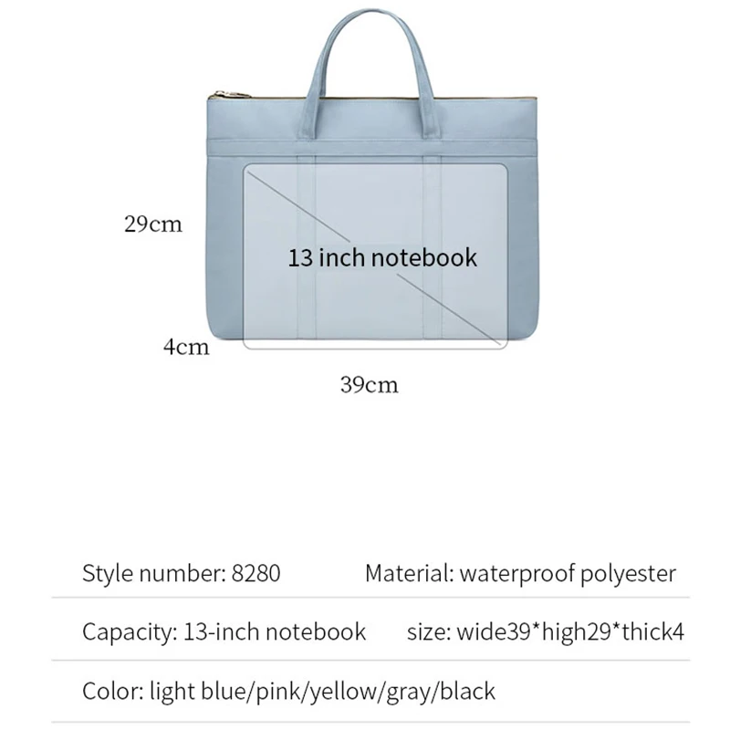 Fashion Women's Briefcase Bag A4 Document Bags Female Book Handbag Women 14