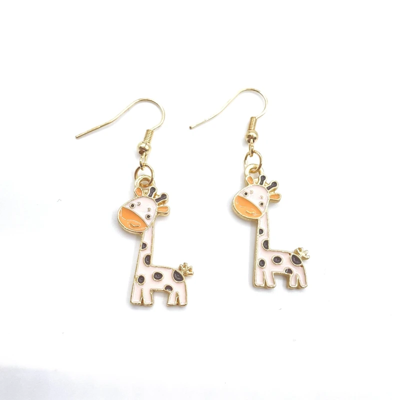 

Korea Fashion Alloy Pendant Earrings Jewelry Personality Lady Earrings Earrings Cute Giraffe Earrings