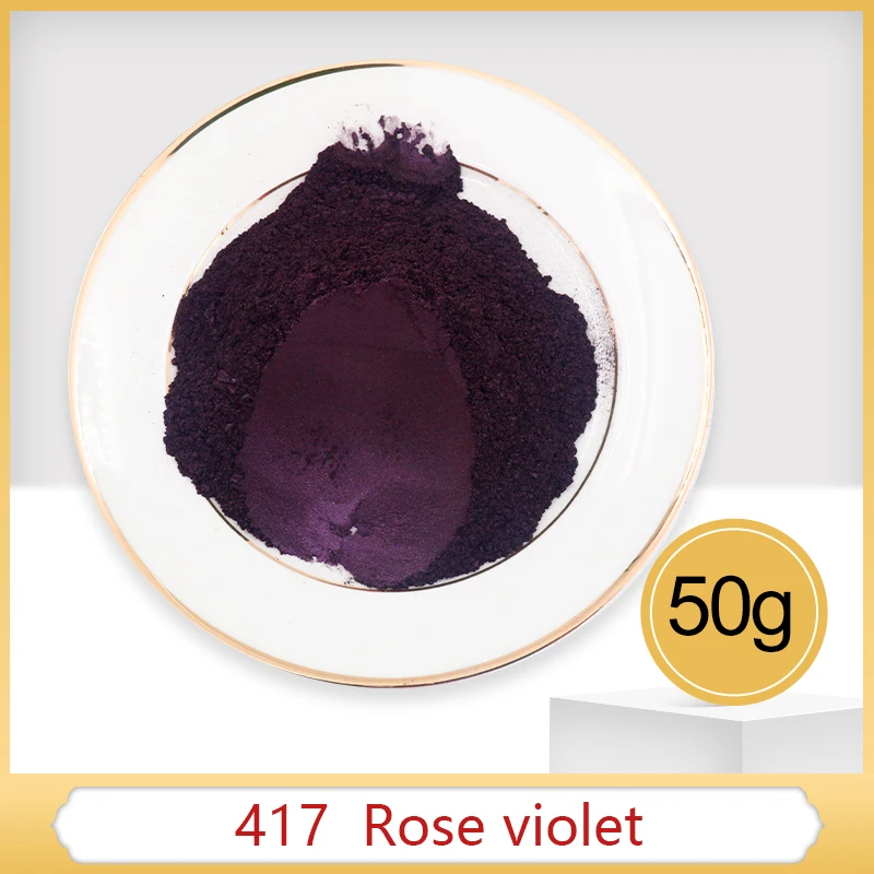 

100g Type 417 Rose Violet Pearl Powder Acrylic Paint for Arts Automotive Paint Soap Eye Shadow Dye Co