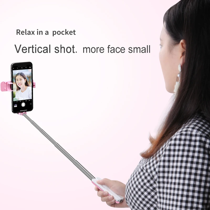 YUNAO M1 Bluetooth селфи палка карманная портативная максимальная длина 750 мм модная мини
