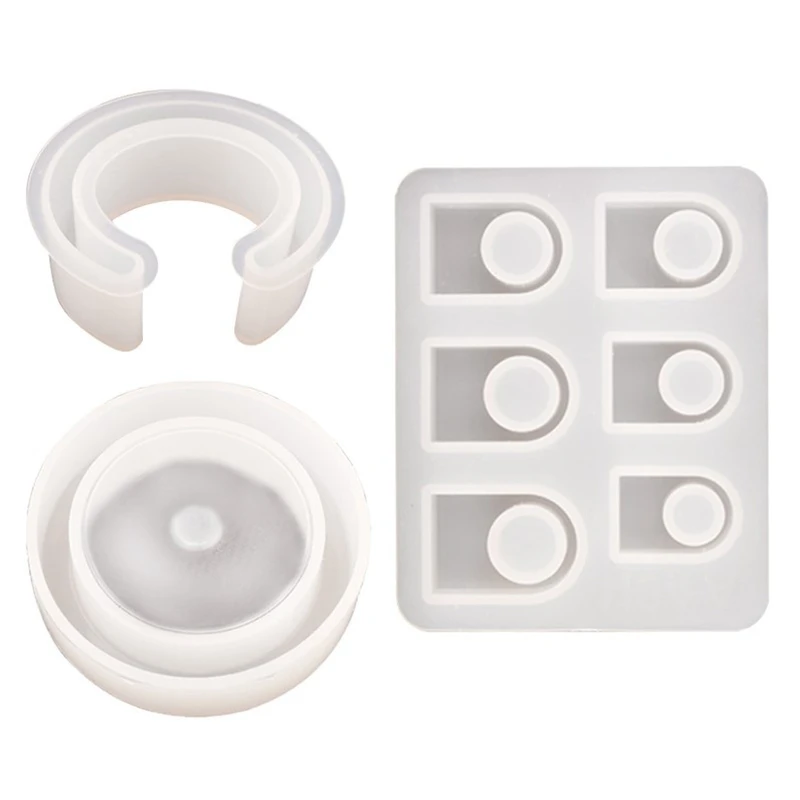 

3Pcs Resin Jewelry Molds,Jewelry Molds for Resin Casting,Resin Silicone Molds Kit with Bracelet Molds,Epoxy Resin
