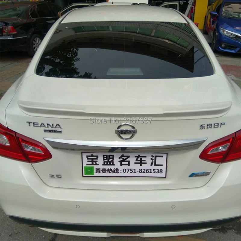 Для Nissan Altima спойлер 2016 ABS пластик Неокрашенный задний на крыло крышу багажник для