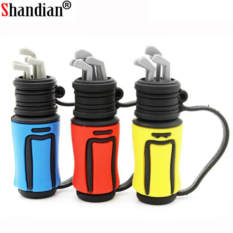 SHANDIAN New Pen drive Golf Bag shape usb flash USB 2.0 memory stick pen 4GB u disk 8GB pendrive 16GB 32GB 64GB|pendrive 16gb|8gb pendriveu |