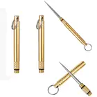 2 шт. титановые зубочистки с защитным чехлом, портативный металлический держатель зубочистки для улицы, пикника, кемпинга, дома