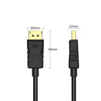 displayport to displayp cable dp to dp cable 1080p 60hz dp 1 4 for projector hdtv laptop display port to display port