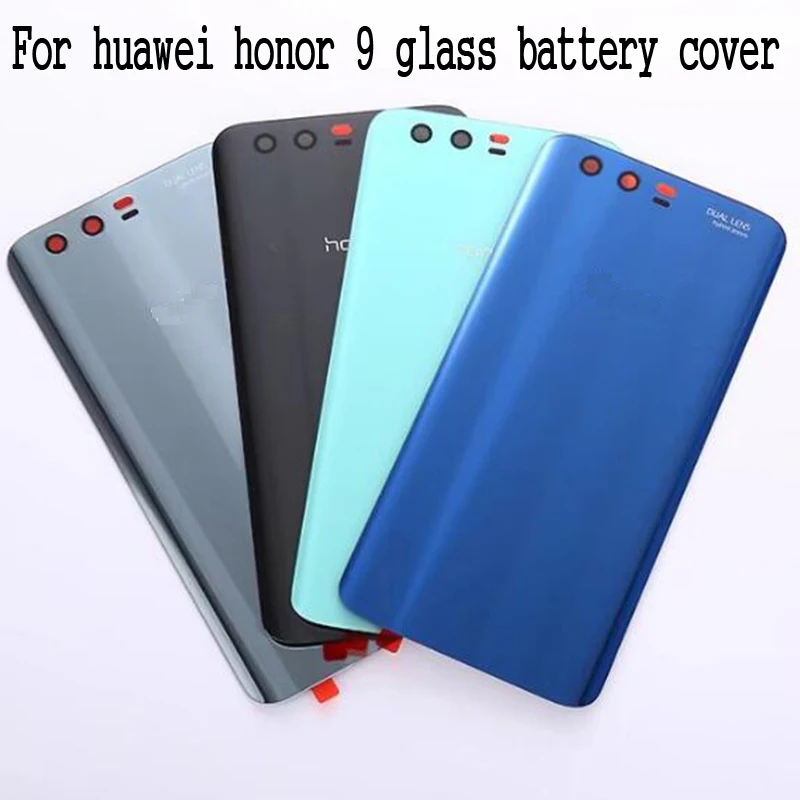 Задний корпус для HUAWEI Honor 9 honor9 Крышка батарейного отсека стеклянная задняя дверь