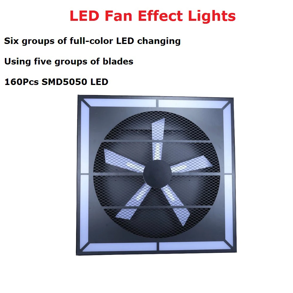 LED Fan Effect Lights 160 шт. SMD5050 LEDS Stage DMX512 Disco Laser Lumiere Рождественский лазерный проектор Dj