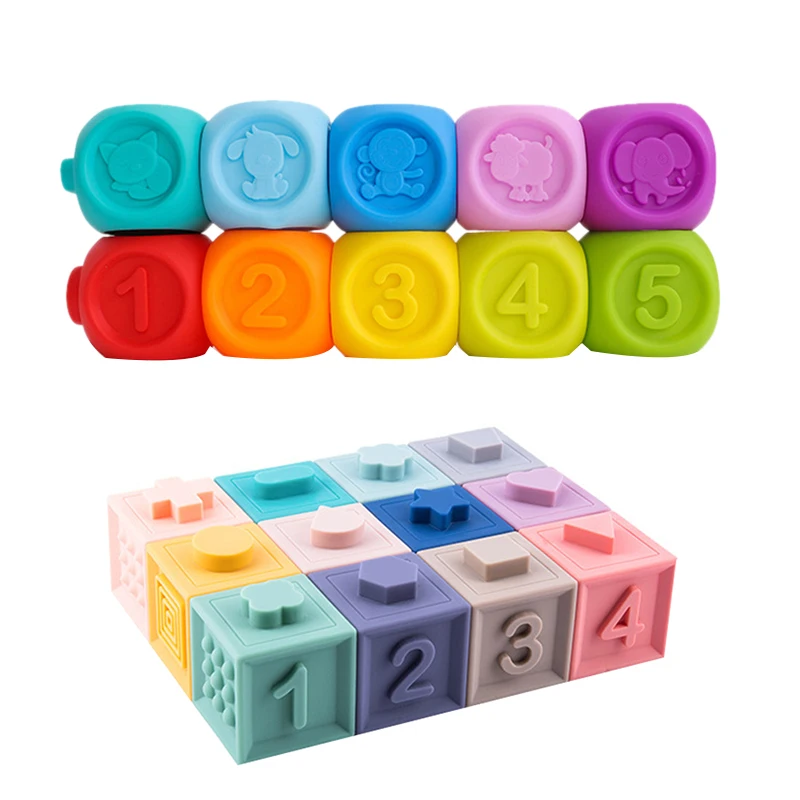 Детские игрушки которые нужно ловить ребенка мягкие резиновые тисненые блоки