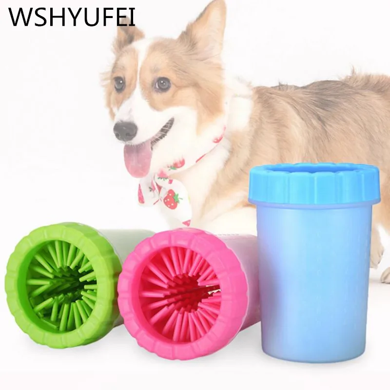 Чашка для чистки домашних питомцев мягкая силиконовая расческа портативная