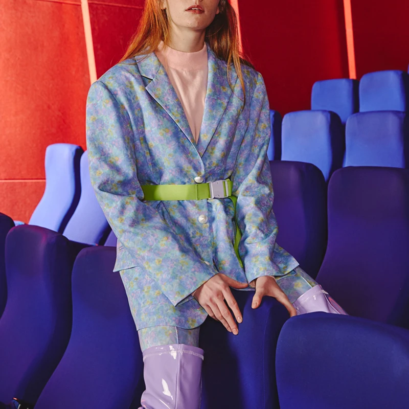 TWOTWINSTYLE Элегантный женский костюм с принтом комбинезон для новорожденных