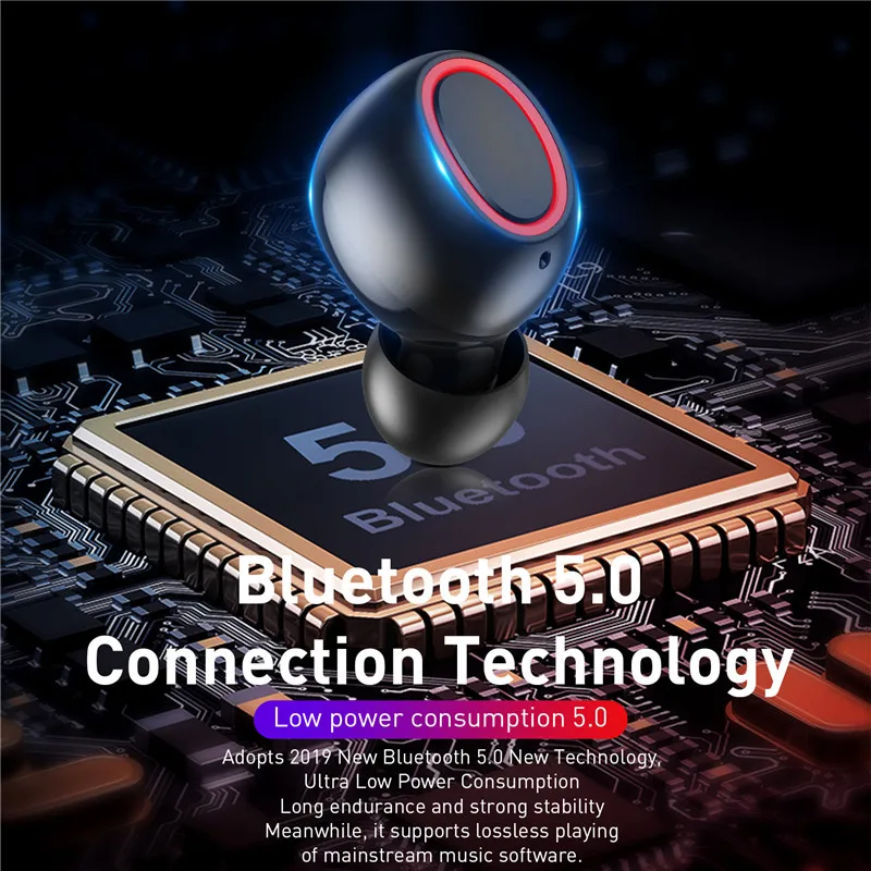 X1 TWS Беспроводные Bluetooth 5 0 наушники со светодиодным дисплеем 8D HIFI стерео вкладыши