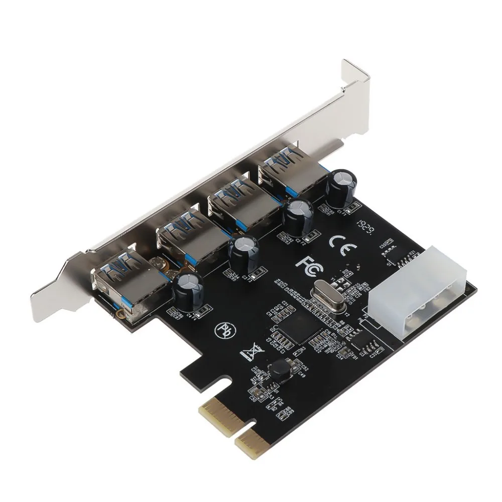 4 порта PCI-E к USB 3,0 концентратор PCI Express адаптер карты расширения 5 Гбит/с скорость для настольных компьютеров компоненты бренд