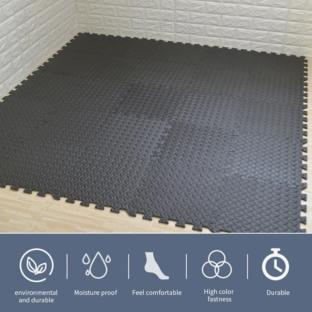 

Sports mat EVA foam mat non-toxic non-slip fitness puzzle sports mat EVA foam interlocking tile home exercise mat 12 pieces