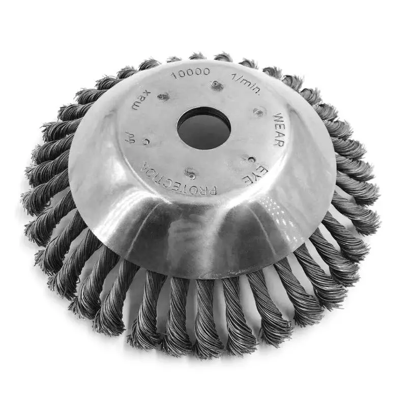 

8 Inch Steel Wire Wheel Garden Weed Brush Lawn Mower Grass Eater Trimmer Brush Cutter Tools Parts