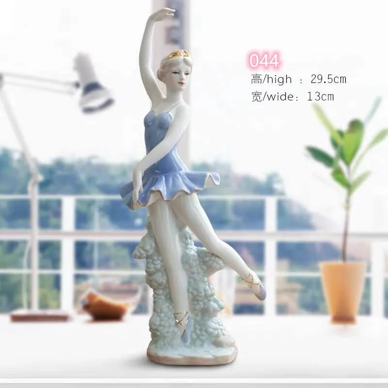 

Home Decor Ceramic Figurines Art Crafts Coffee Bar Porcelain Ornament Wedding Decoration Lady Western Female Beauty Characters