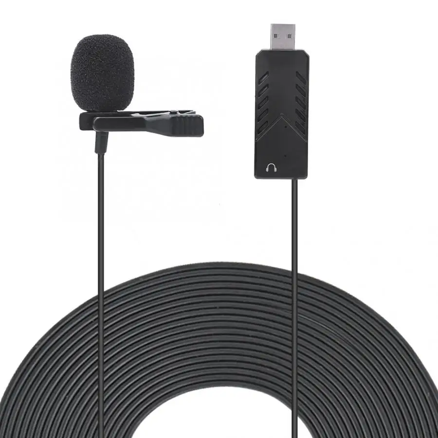 Портативный мини микрофон с воротником USB 2 0 лацканами для конференц связи