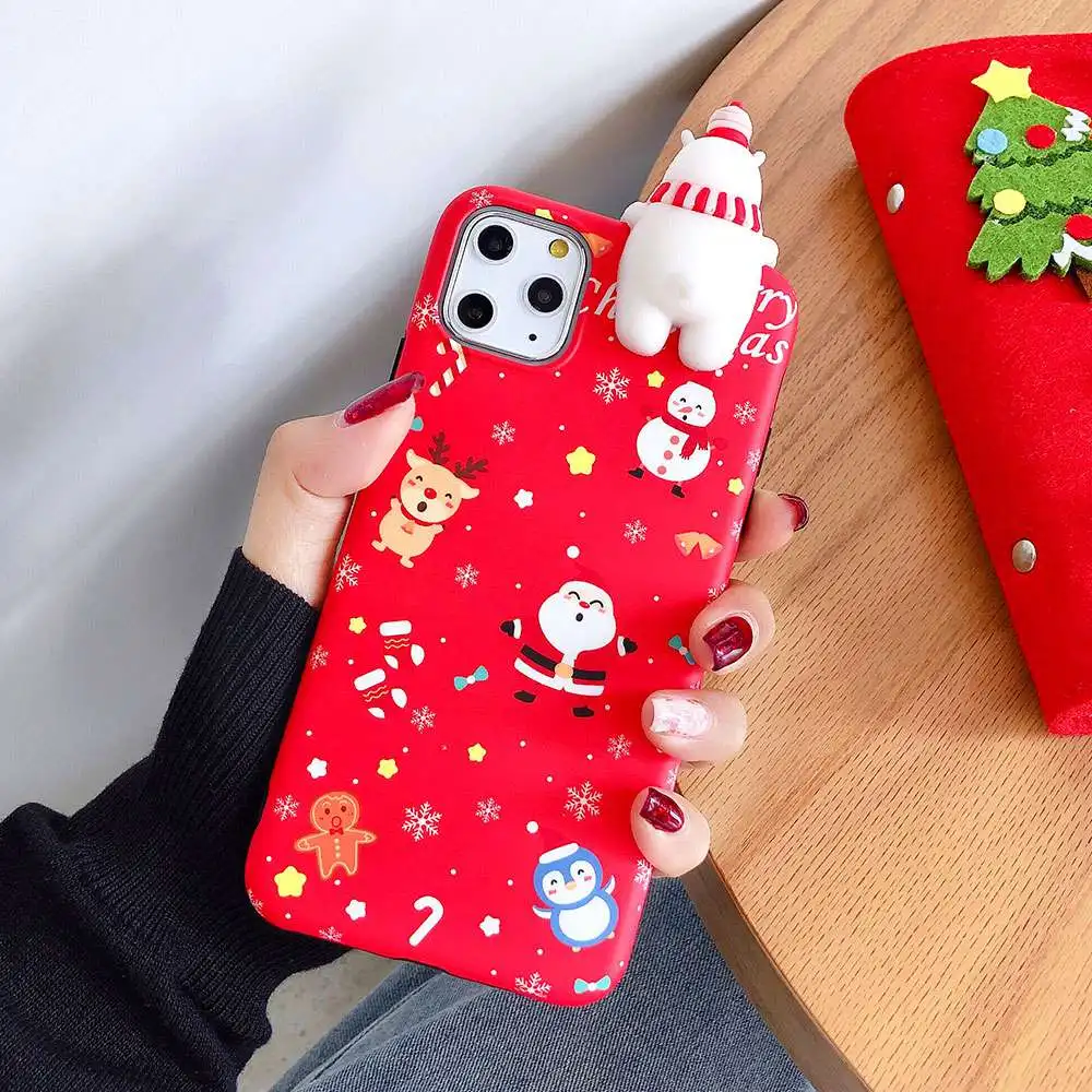 Чехол kiskiss Рождество 3D Снеговик чехол для телефона для iPhone 11 Pro Max 11 чехол на год чехол для XR XS Max X 6 6S 7 8 Plus чехол
