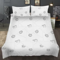 white bedding set cute animal turtle single double duvet cover set luxury queen king twin full quilt set home textiles for child