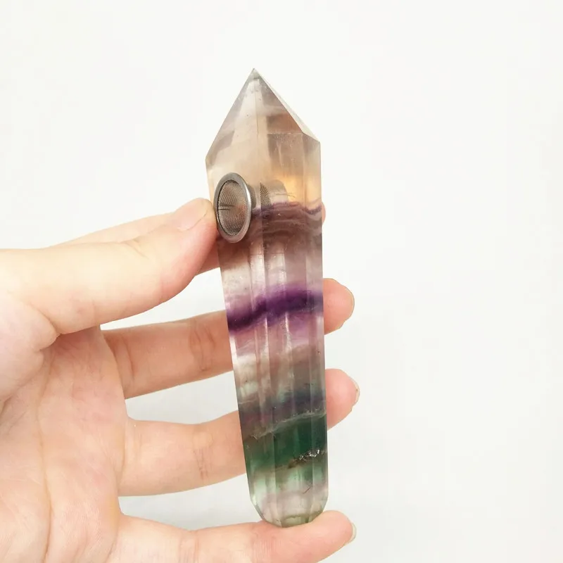 Оптовая продажа натуральный фиолетовый зеленый флюоритовая Хрустальная