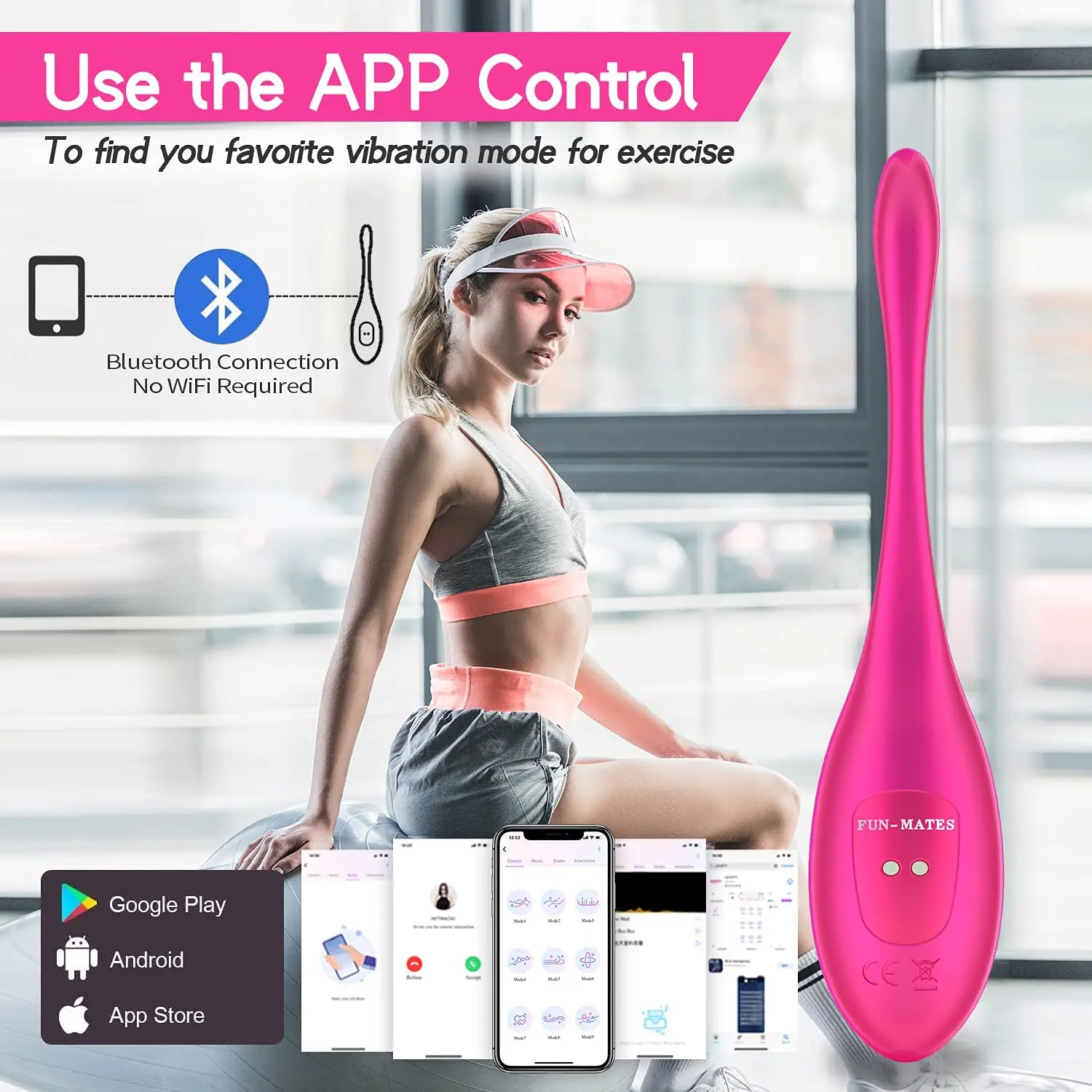 Беспроводное приложение с дистанционным управлением вибрирующее яйцо